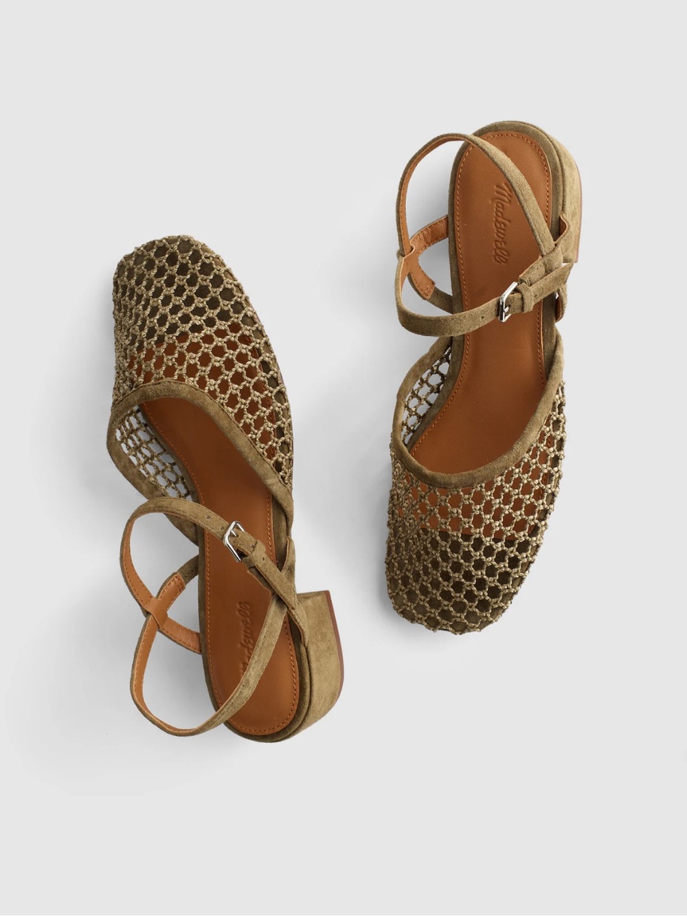 NEW Madewell The Lola Ankle-Strap Heeled Sandal size 6 Safari Khaki NZ731 $148